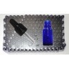 10 ml blauwe medicijnflesjes met zwarte pipetten (192x) 