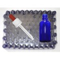30 ml blauwe medicijn flesjes met pipetten (110 x)